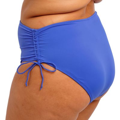 Elomi Plain Sailing High Waist Adjustable Bikini Brief - Azure Blue High waist bikini briefs with adjustable sides. 40-52 ES7287-AZE