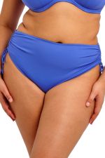 Plain Sailing High Waist Adjustable Bikini Brief - Azure Blue