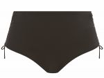 Plain Sailing High Waist Adjustable Bikini Brief Black