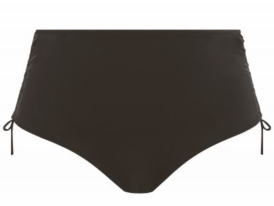 Elomi Plain Sailing High Waist Adjustable Bikini Brief Black High waist bikini briefs. 40-52 ES7287-BLK