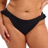 Elomi Plain Sailing High Leg Ruffle Bikini Brief - Black-thumb High waist bikini briefs. 40-52 ES7288-BLK