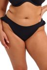 Elomi Plain Sailing High Leg Ruffle Bikini Brief - Black-thumb High waist bikini briefs. 40-52 ES7288-BLK