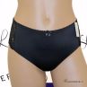 Plaisir Beate Brazilian Black-thumb Brazilian briefs with stretch lace back. 42-54 447-11-1-1/BLK