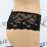 Plaisir Beate Brazilian Black-thumb Brazilian briefs with stretch lace back. 42-54 447-11-1-1/BLK