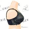 Plaisir Beate Lux Full Cup Bra Black & Moss Green-thumb Underwired, non padded, stretch lace full cup bra. 80-110 D-H 619435-31/MSS