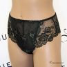 Plaisir Beate Lace Brazilian Black & Moss Green-thumb Stretch lace brazilian briefs. 42-52 2068-31/MSS