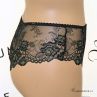 Plaisir Beate Lace Brazilian Black & Moss Green-thumb Stretch lace brazilian briefs. 42-52 2068-31/MSS
