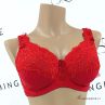 Plaisir Beate UW Full Cup Bra Red-thumb Underwired, non padded, stretch lace full cup bra 80-110 D-H 619431-4/RED