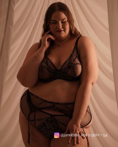 Playful Promises Ramona Strap & Mesh HW Thong Leopard Satin  38/UK10 - 54/UK26 PP-HW-3220-LP