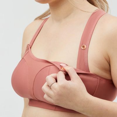 Cake Maternity  Popcorn Nursing Sports Bra Brick Wire-free sports and nursing bra 65-90, E-J 28/29-1065-14/BRICK