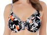 Fantasie Port Maria UW Full Cup Bikini Top Black Floral-thumb Underwired, non-padded full cup bikini top 70-100, D-M FS6890-BLK