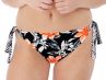Fantasie Port Maria Tie Side Bikini Brief Black Floral-thumb  S-XL FS6896-BLK