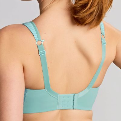 Panache Sport 5021M Power UW Padded Sports Bra - Aqua Haze Wave Underwired, padded sports bra with racer back option. 65-90, D-M 5021M-AHW