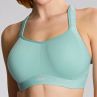 Panache Sport 5021M Power UW Padded Sports Bra - Aqua Haze Wave-thumb Underwired, padded sports bra with racer back option. 65-90, D-M 5021M-AHW