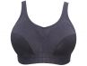 Parfait Lingerie Power Fit UW Sports Bra Black w Pink Blush-thumb Underwired, non-padded sports bra with convertible straps 70-100, D-H P6002-BLK