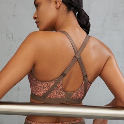 PrimaDonna Dromeas UW Sports Bra Golden Shadow Underwired sports bra with racerback option 70-95, D-H 6000610-GSH