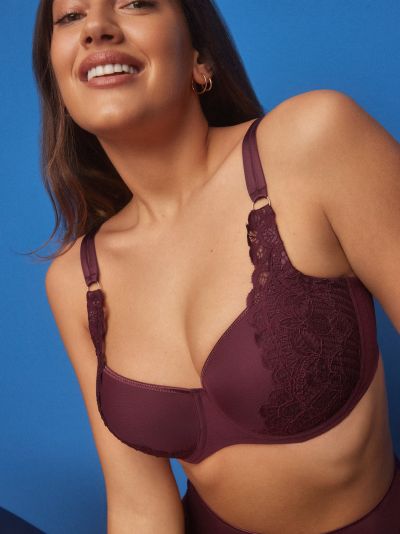 PrimaDonna First Night Padded Balcony Bra Merlot Underwired, padded balcony bra 65-95, D-G 0241882-MRL