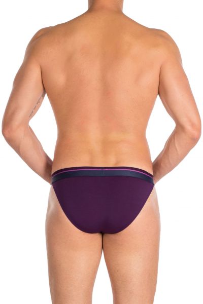 Obviously PrimeMan Bikini Brief Purple Bikini Brief 90% Lenzing MicroModal, 10% Lycra <br> S-XL A05-1Q