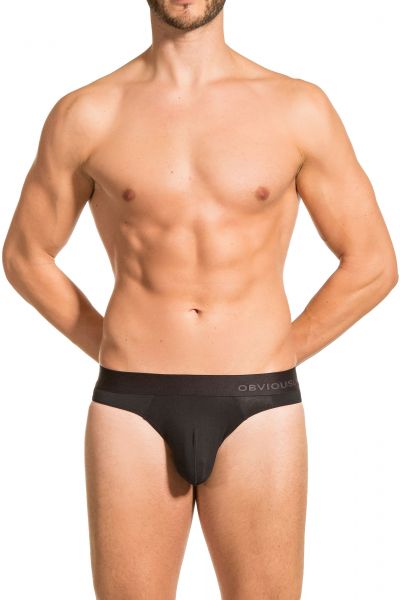 Obviously PrimeMan Hipster Brief black Hipster Brief 90% Lenzing MicroModal, 10% Lycra <br> S-XL A04-1A