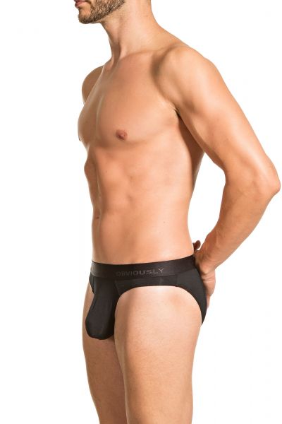 Obviously PrimeMan Hipster Brief black Hipster Brief 90% Lenzing MicroModal, 10% Lycra <br> S-XL A04-1A