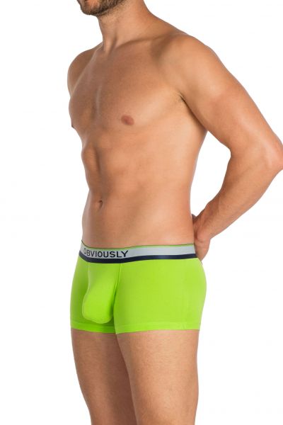 Obviously PrimeMan Trunk Lime Trunk 90% Lenzing MicroModal, 10% Lycra <br> S-XL A03-1P