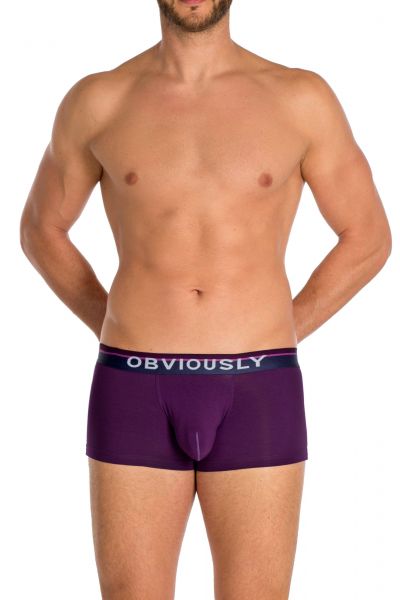 Obviously PrimeMan Trunk Purple Trunk 90% Lenzing MicroModal, 10% Lycra <br> S-XL A03-1Q