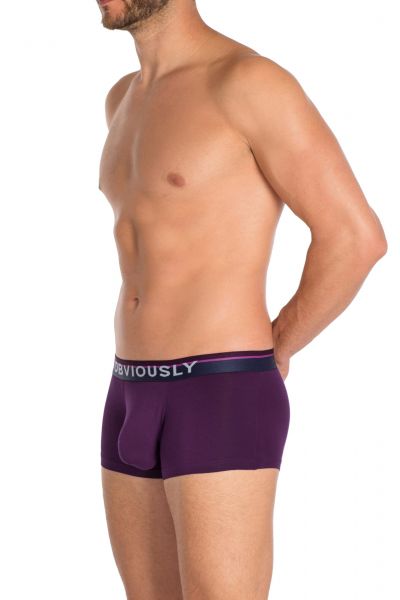 Obviously PrimeMan Trunk Purple Trunk 90% Lenzing MicroModal, 10% Lycra <br> S-XL A03-1Q