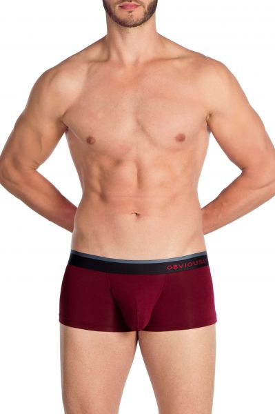 Obviously PrimeMan Trunk Maroon Trunk 90% Lenzing MicroModal, 10% Lycra <br> S-XL A03-1L