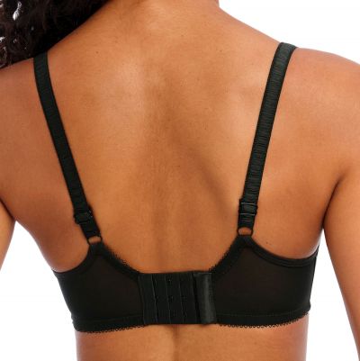 Freya Pure UW Nursing Bra Black Underwired lightly padded seamless nursing bra with moulded drop cups. 65-90, D-L AA1581-BLK