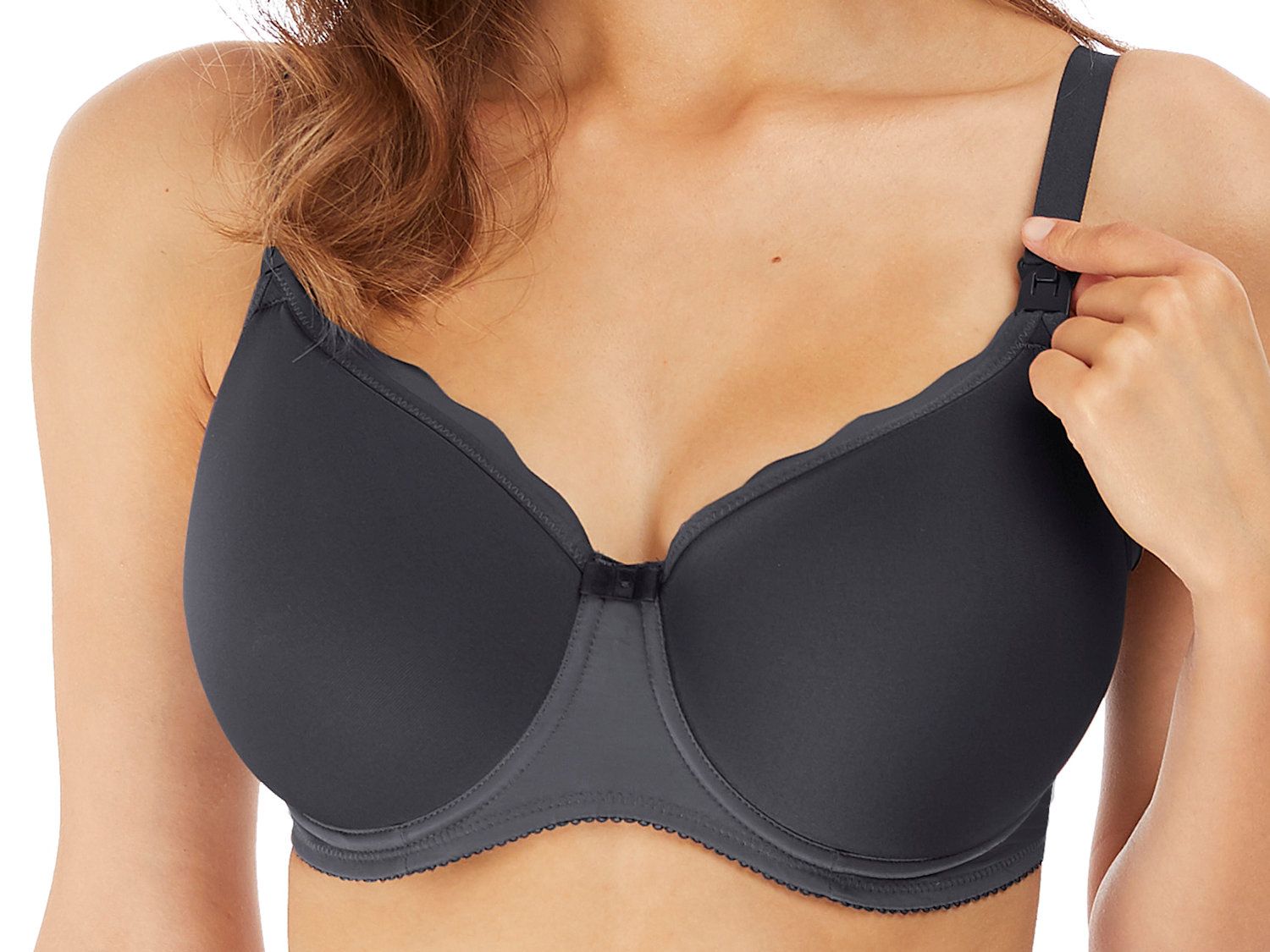 Freya Pure Sculpt UW Nursing Bra Slate  Lumingerie bras and underwear for  big busts