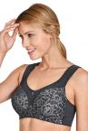 Miss Mary Queen Non-Wired Bra Dark Grey-thumb Non-wired full cup bra with extra wide straps. 75-110, D-H MM-2115-60