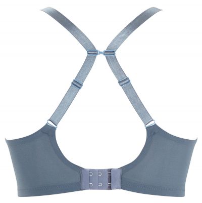 Panache Radiance UW Moulded Non Padded Bra Steel Blue Underwired, moulded, non-padded t-shirt bra. 70-85, DD-H 10641-STE