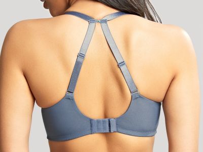 Panache Radiance UW Moulded Non Padded Bra Steel Blue Underwired, moulded, non-padded t-shirt bra. 70-85, DD-H 10641-STE