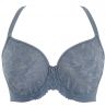 Panache Radiance UW Moulded Non Padded Bra Steel Blue-thumb Underwired, moulded, non-padded t-shirt bra. 70-85, DD-H 10461-STE