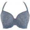 Panache Radiance UW Moulded Non Padded Bra Steel Blue-thumb Underwired, moulded, non-padded t-shirt bra. 70-85, DD-H 10641-STE