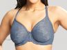 Panache Radiance UW Moulded Non Padded Bra Steel Blue-thumb Underwired, moulded, non-padded t-shirt bra. 70-85, DD-H 10641-STE