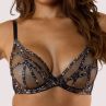 Playful Promises Ramona UW Strap & Mesh Bra Leopard Satin-thumb Underwired, non-padded mesh bra with strap detailing. 70-105 D-K PP-3220-LP