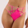 Playful Promises Ramona Strap & Mesh HW Brief Neon Pink Satin-thumb  38/UK10 - 54/UK26 PP-HWB-3220-NPS