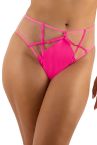 Playful Promises Ramona Strap & Mesh HW Brief Neon Pink Satin-thumb  38/UK10 - 54/UK26 PP-HWB-3220-NPS
