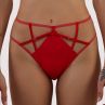 Playful Promises Ramona Strap & Mesh HW Brief Ruby Red Satin-thumb  38/UK10 - 54/UK26 PP-HWB-3220-RR