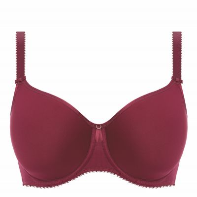 Fantasie Rebecca Essentials UW Spacer Bra Berry Full cup, smooth, moulded, unpadded bra with underwires 65-90, D-K FL101310-BEY