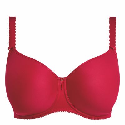Fantasie Rebecca Essentials UW Spacer Bra - Red Full cup, smooth, moulded, unpadded bra with underwires. 65-90, D-K FL101310-RED