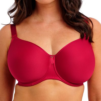 Fantasie Rebecca Essentials UW Spacer Bra - Red Full cup, smooth, moulded, unpadded bra with underwires. 65-90, D-K FL101310-RED