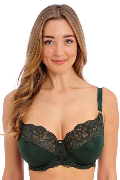 Fantasie Reflect UW Soft Side Support Bra Deep Emerald Underwired, unpadded side support bra 65-95, D-M FL101801-DPE