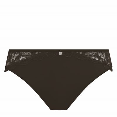 Fantasie Reflect Midi Brief Black Midi brief with lace decorations XS-2XL FL101850-BLK