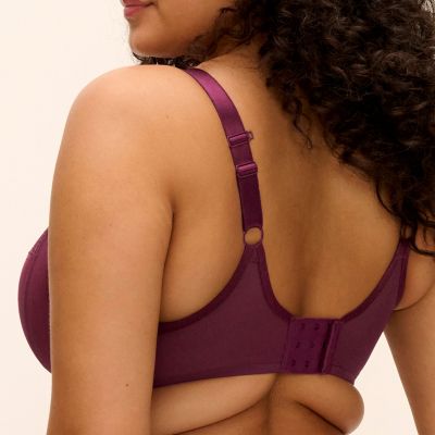 Elomi Reja UW Plunge Bra - Fig Underwired, full cup plunge bra. 70-100, E-O EL303102-FIG