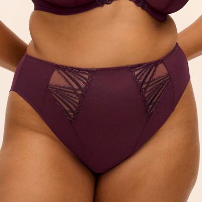 Elomi Reja Midi Brief - Fig Midi Brief to match your Reja bra. S/38 - 4XL/50 EL303150-FIG