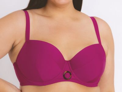 Curvy Kate Retro Sun Padded Balcony Bikini Orchid Underwired, padded, balcony bikini bra. 70-100, E-M CS-019-300