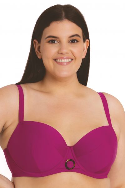 Curvy Kate Retro Sun Padded Balcony Bikini Orchid Underwired, padded, balcony bikini bra. 70-100, E-M CS-019-300