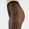 Cette Ribbed Fishnet Lace Tights-thumb Ribbed fishnet tights with elasticated waist. S/M - 2XL 441-902/BLK